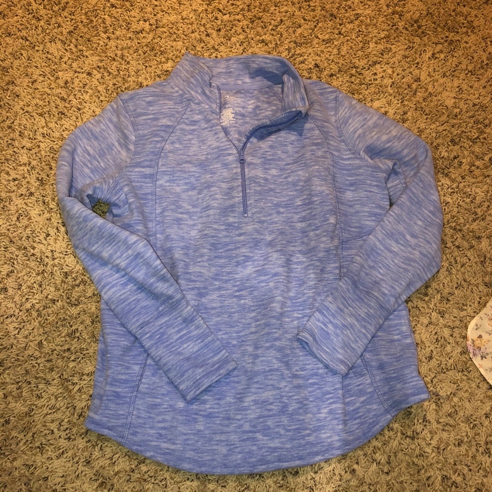 Light blue top